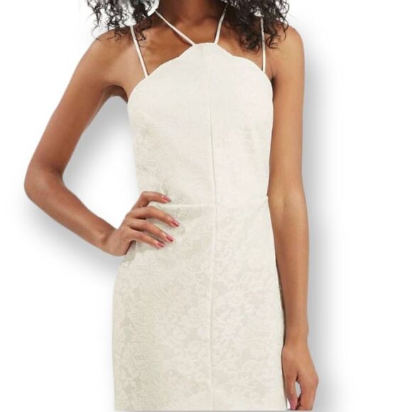TOPSHOP WHITE DRESS SZ.8 EUC - Picture 2 of 9